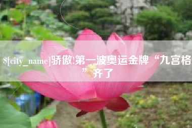 内江骄傲!第一波奥运金牌“九宫格”齐了