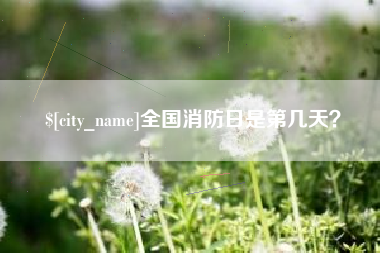 内江全国消防日是第几天？
