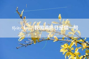 内江我国消防日是哪一号