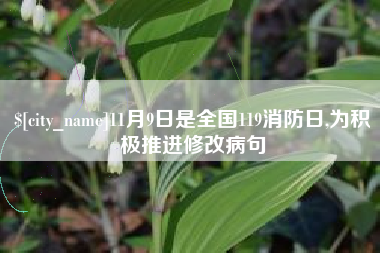 内江11月9日是全国119消防日,为积极推进修改病句