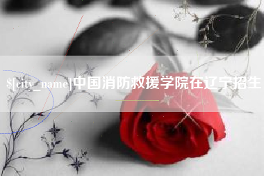 内江中国消防救援学院在辽宁招生