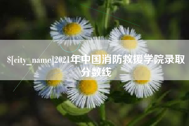 内江2021年中国消防救援学院录取分数线