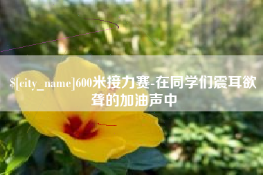 内江600米接力赛-在同学们震耳欲聋的加油声中