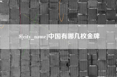 内江中国有哪几枚金牌