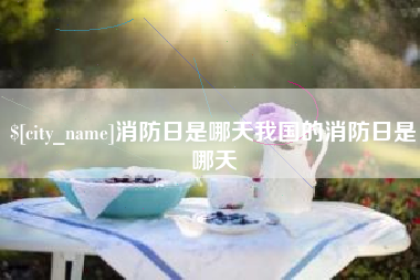 内江消防日是哪天我国的消防日是哪天