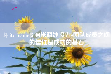 内江5000米滑冰接力-团队成员之间的信任是成功的基石