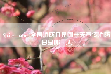 内江全国消防日是哪一天宣传消防日是哪一天