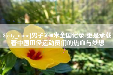 内江男子5000米全国记录-更是承载着中国田径运动员们的热血与梦想