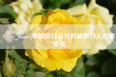内江中国执行公开网被执行人名单查询