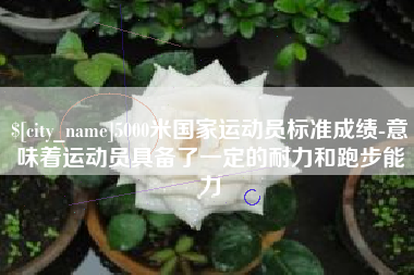 内江5000米国家运动员标准成绩-意味着运动员具备了一定的耐力和跑步能力