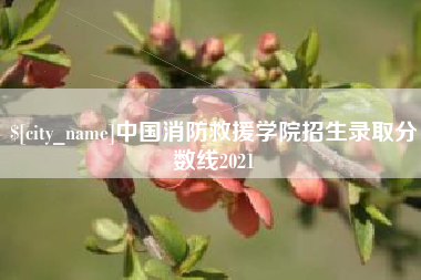 内江中国消防救援学院招生录取分数线2021