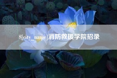 内江消防救援学院招录