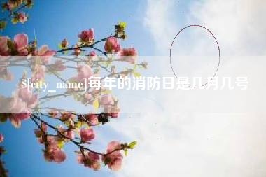 内江每年的消防日是几月几号