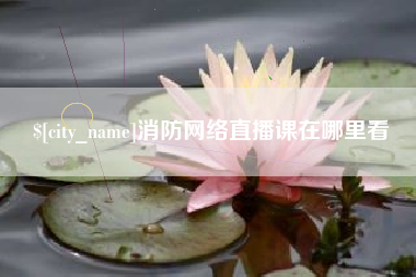 内江消防网络直播课在哪里看