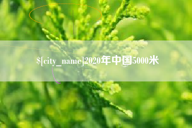 内江2020年中国5000米