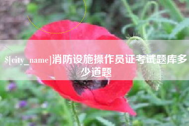 内江消防设施操作员证考试题库多少道题
