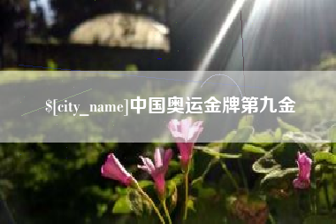内江中国奥运金牌第九金