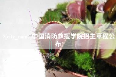 内江中国消防救援学院招生章程公布!