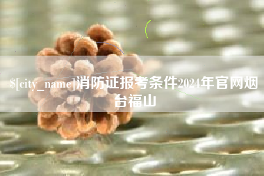 内江消防证报考条件2024年官网烟台福山